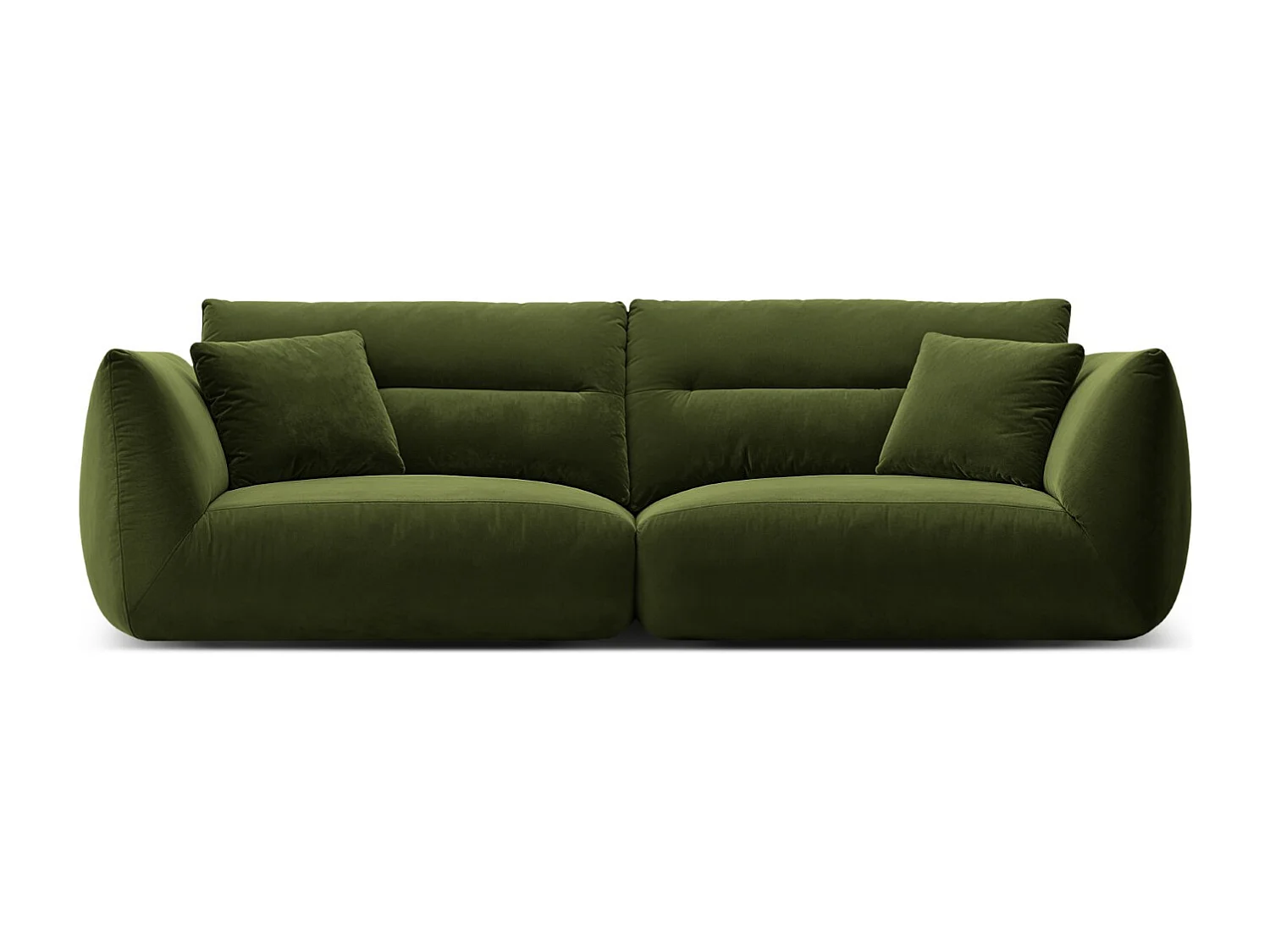 CXL by Christian Lacroix - Sofa modułowa, "Maurie" 4 miejsca welur, zieleń wojskowa - 264x107x90cm 3746507 - obrazek 1