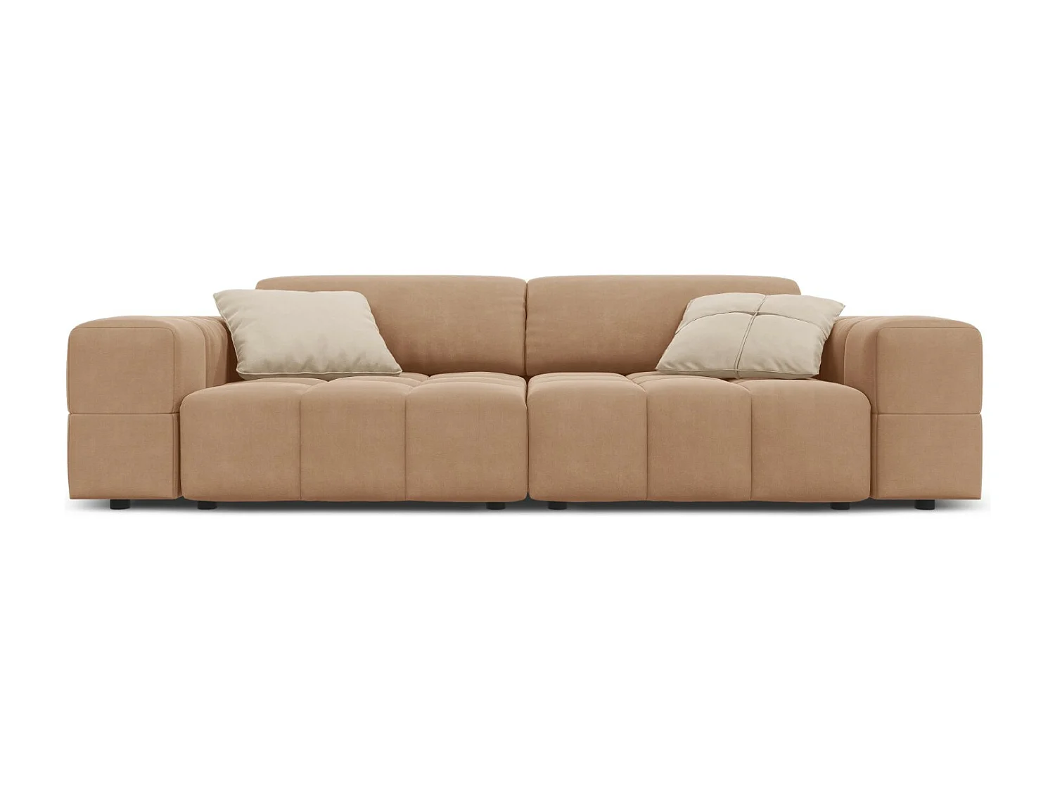 CXL by Christian Lacroix - Sofa, "Luc" 3 miejsca welur, beż ciemny - 204x102x70cm 3746638 - obrazek 1