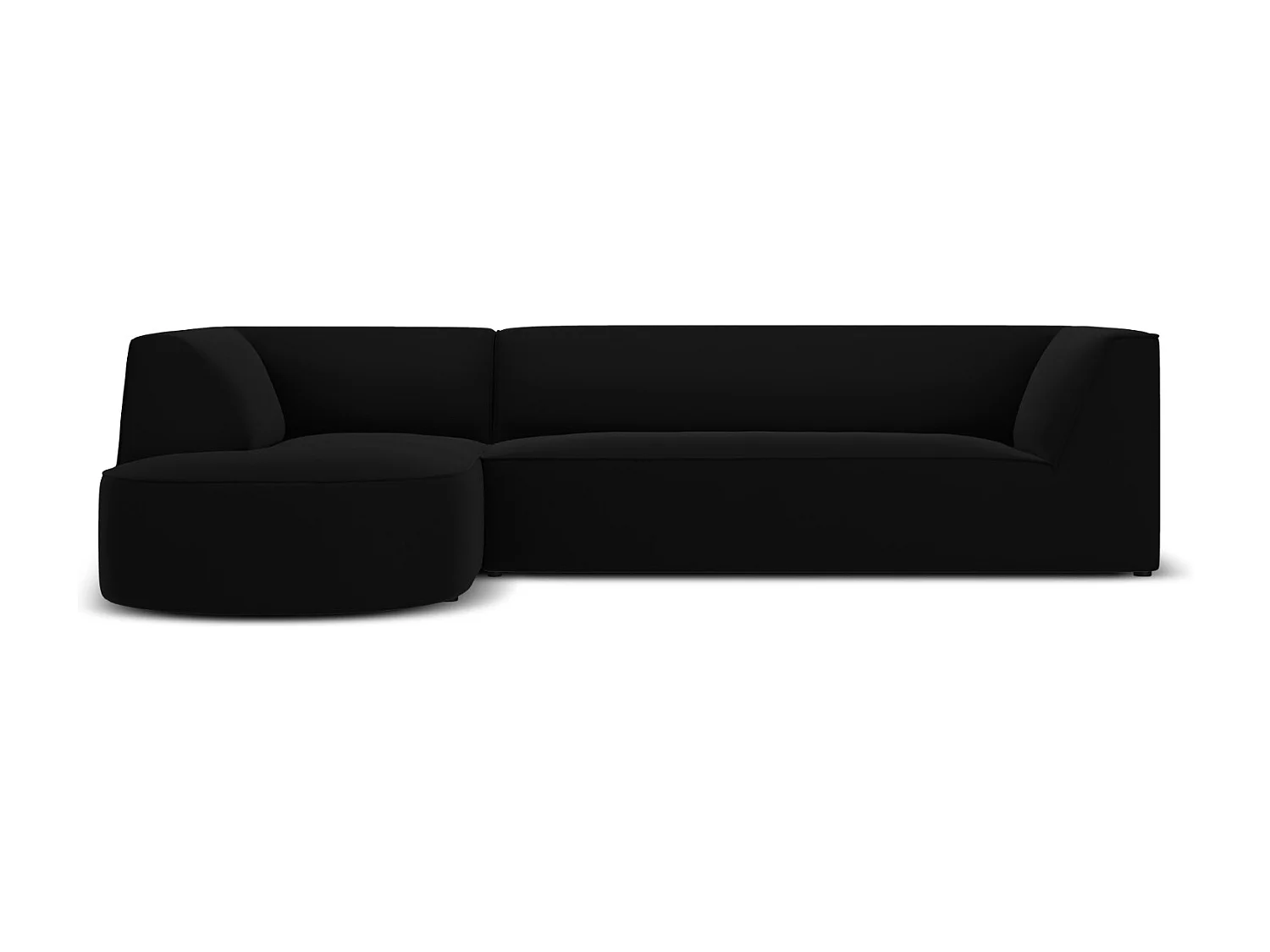 CXL by Christian Lacroix – Narożnik lewy, „Charles” 4 miejsca welur, czarny – 273x180x69cm 3746657