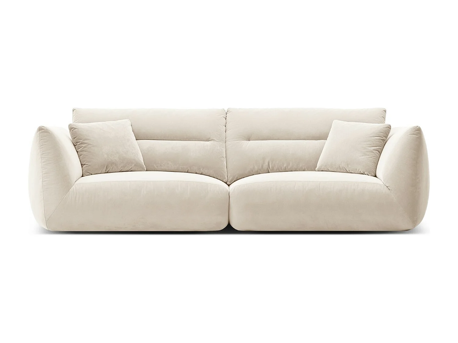 CXL by Christian Lacroix - Sofa modułowa, "Maurie" 4 miejsca welur, kość słoniowa - 264x107x90cm 3746743 - obrazek 1