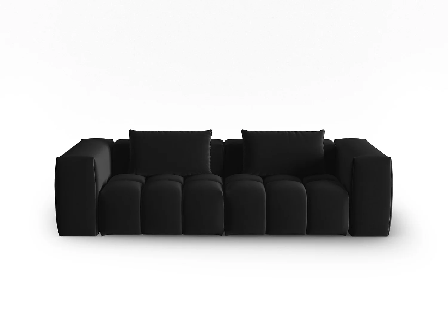 CXL by Christian Lacroix - Sofa modułowa, "Lorella" 3 miejsca welur, czarny - 230x85x70cm 3746748 - obrazek 1