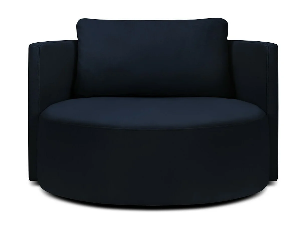 CXL by Christian Lacroix – Fotel XL obrotowy, „Adam” welur, błękit królewski – 112x112x63cm 3746889