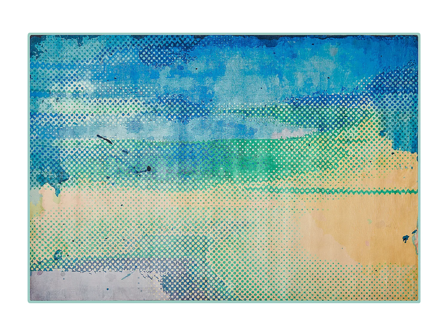 Dywan 160 x 230 cm wielokolorowy SUSUZ 178509 - obrazek 1