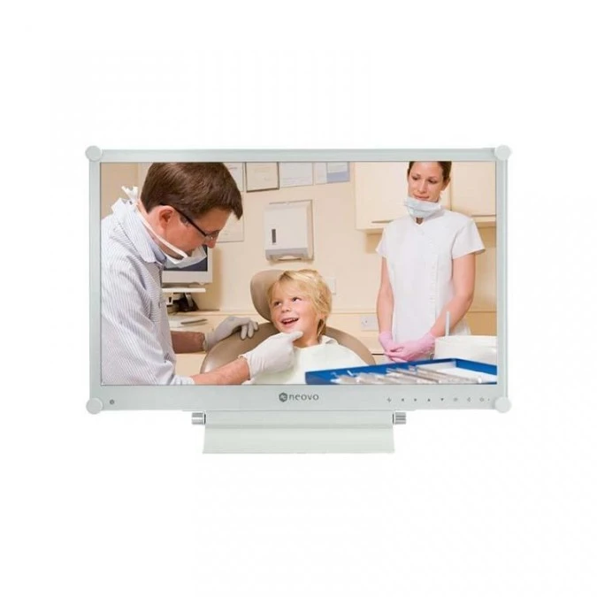 Monitor medyczny LED 22” Full HD z hartowanym szkłem optycznym, podświetlenie klisz RTG, do pracy 24/7 DR‑22G - obrazek 1