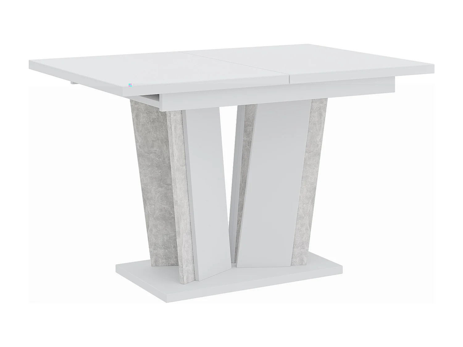 Dora 2 stół czarny połysk beton 3883523 - obrazek 1