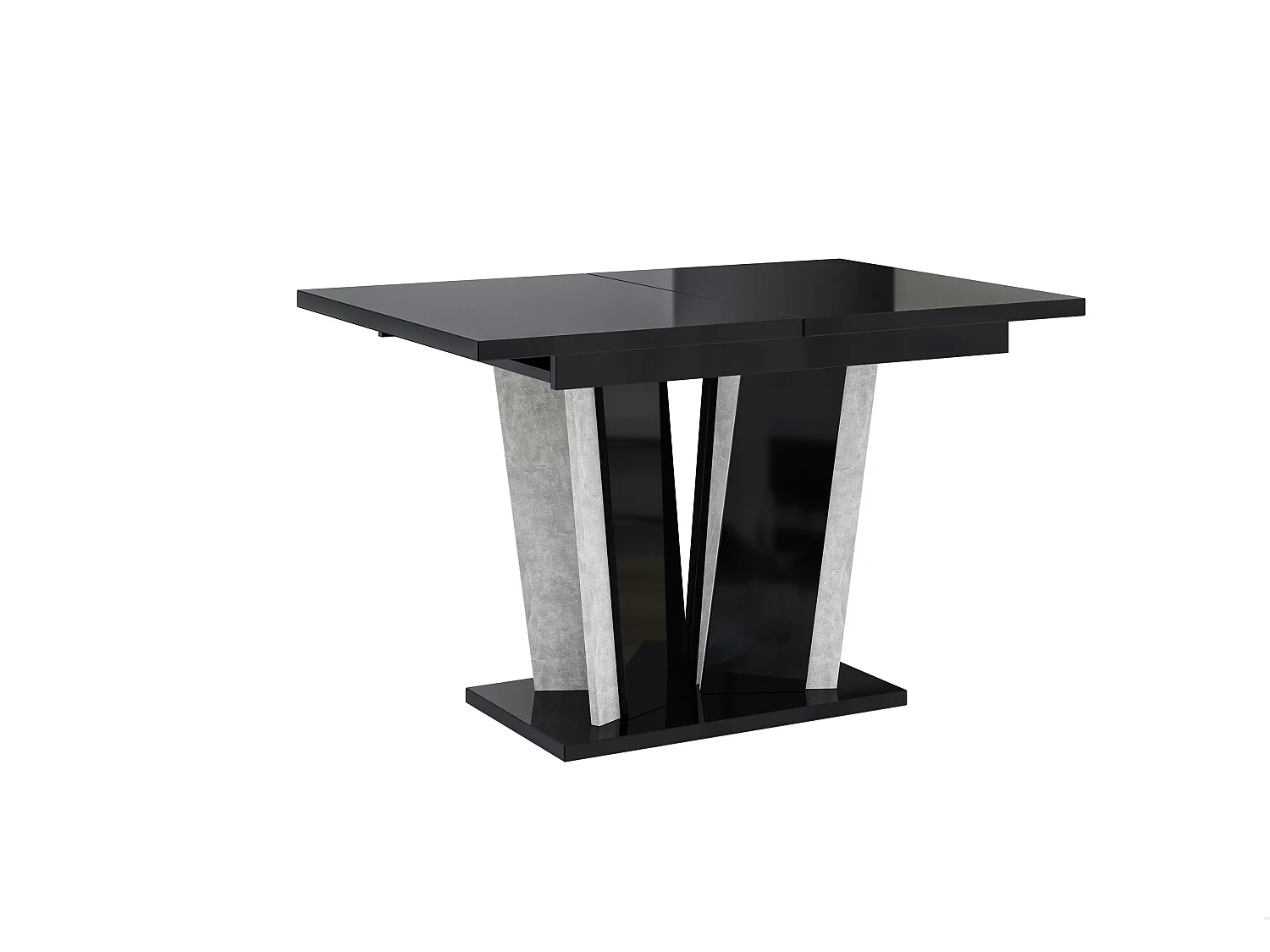 Dora 2 stół biały mat beton 3883520 - obrazek 1