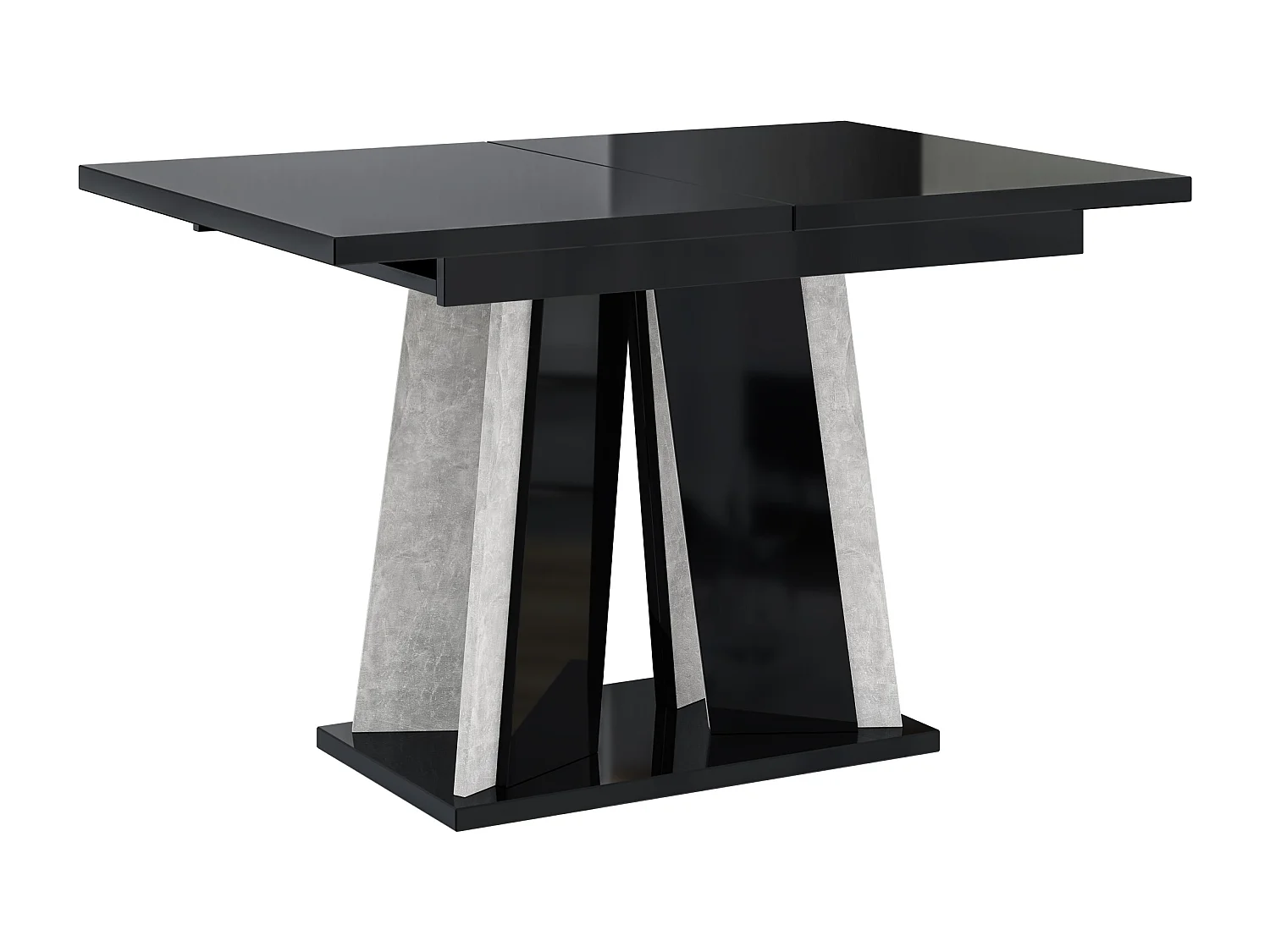 Dora stół czarny połysk beton 3883522 - obrazek 1
