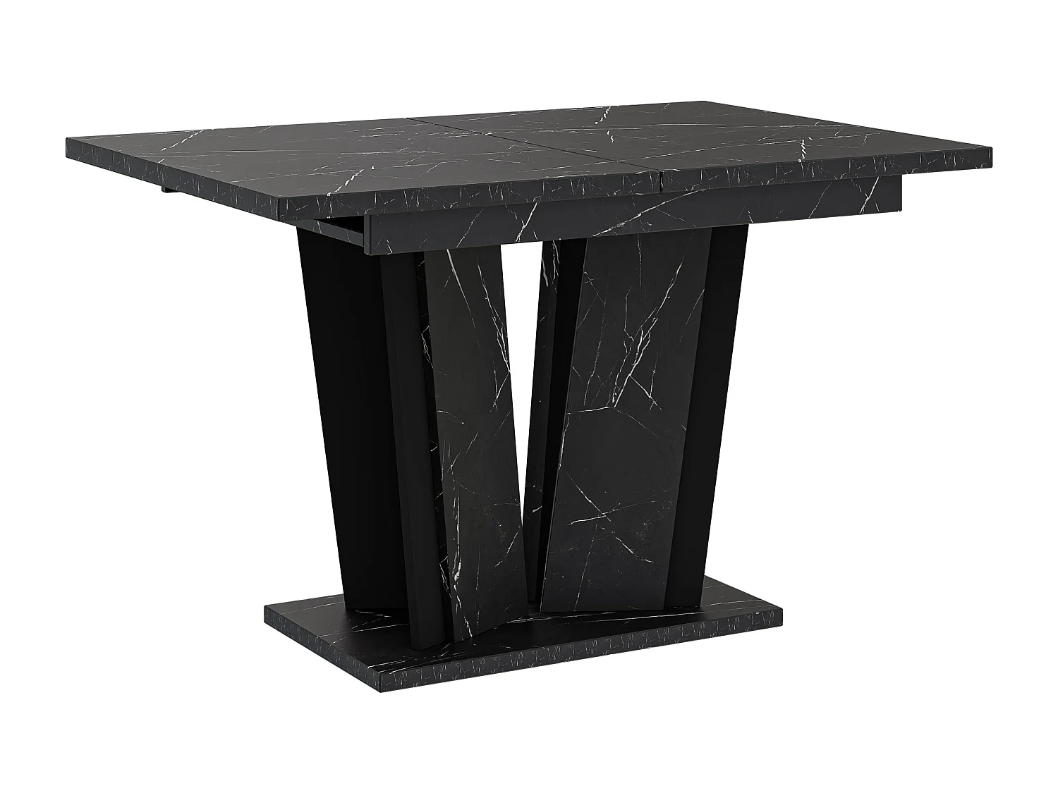 Dora 2 stół biały połysk beton 3883525 - obrazek 1