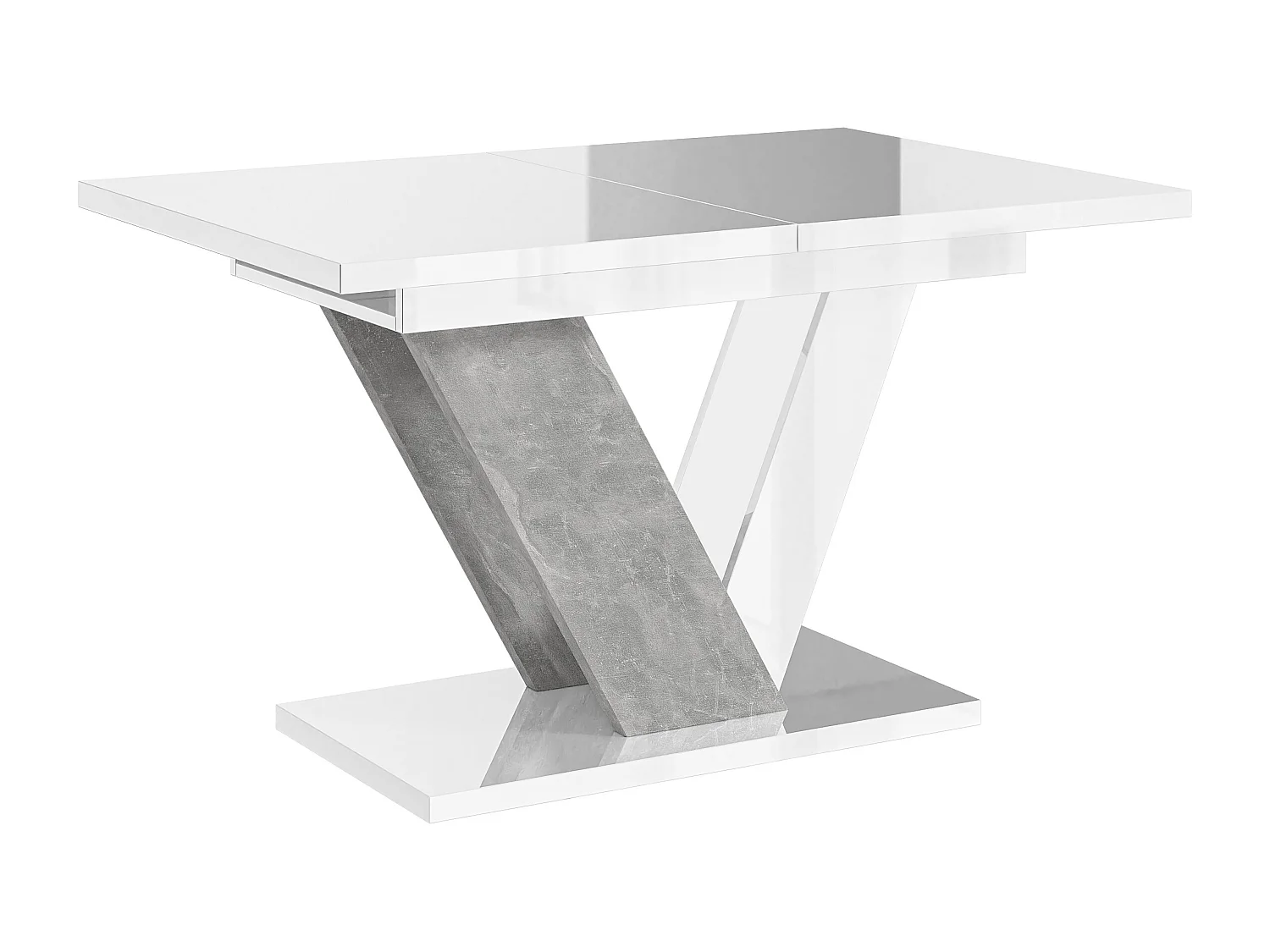 Dubaj stół biały połysk beton 3883536 - obrazek 1