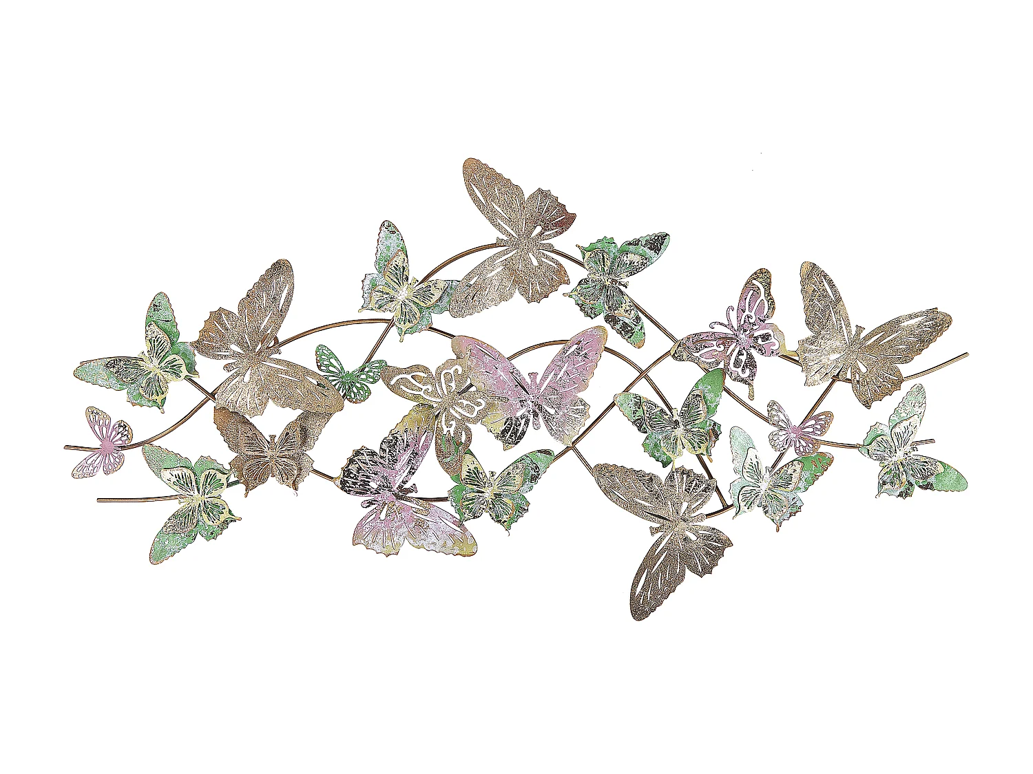 Dekoracja ścienna Motyl GALLIUM Metal 53 cm Kolorowy 198993 - obrazek 1