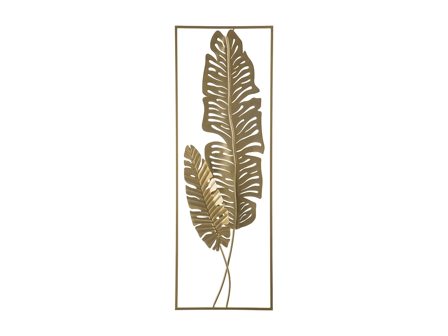 Dekoracja ścienna Liść PALLADIUM Metal 90 cm Złoty 142501 - obrazek 1