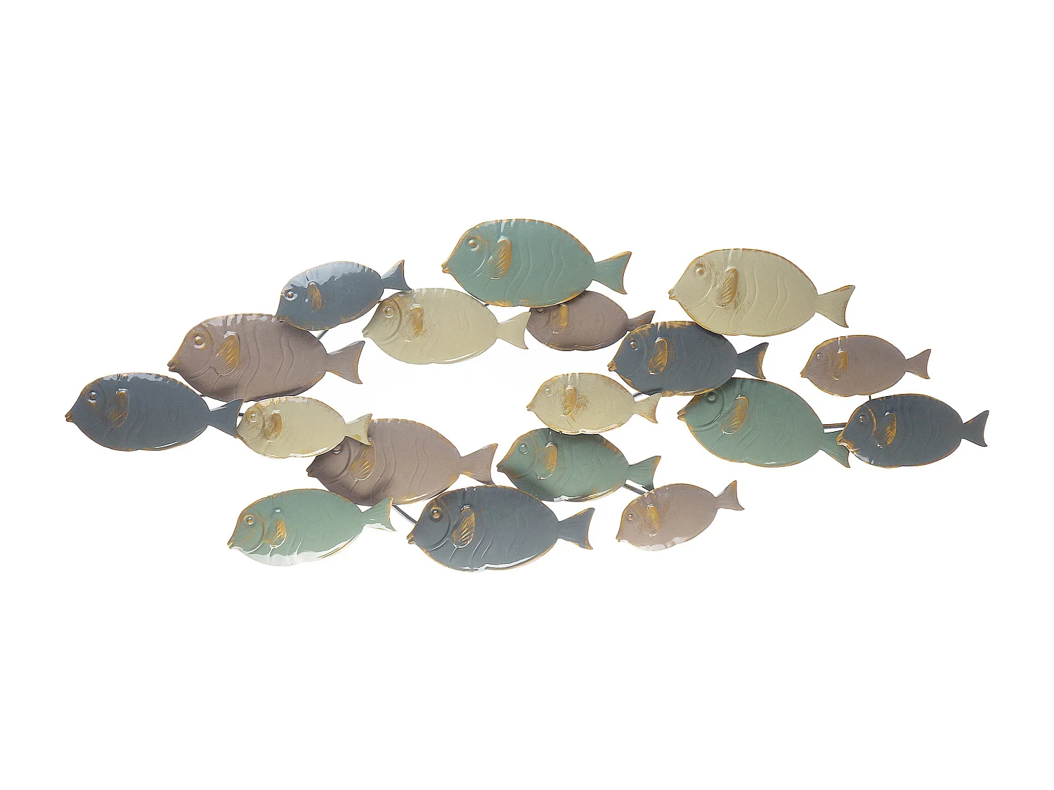 Dekoracja ścienna Ryba FERMIUM Metal 47 cm Kolorowy 142507 - obrazek 1