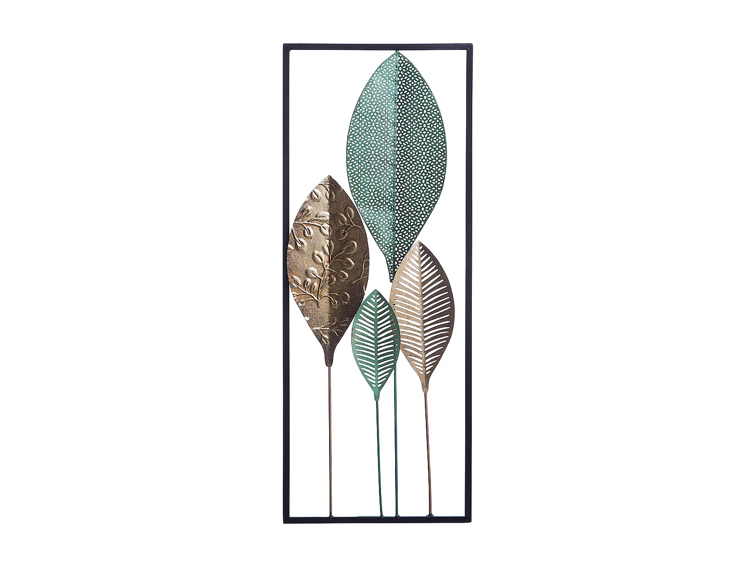 Dekoracja ścienna Liść PLATINUM Metal 75 cm Kolorowy 142545 - obrazek 1