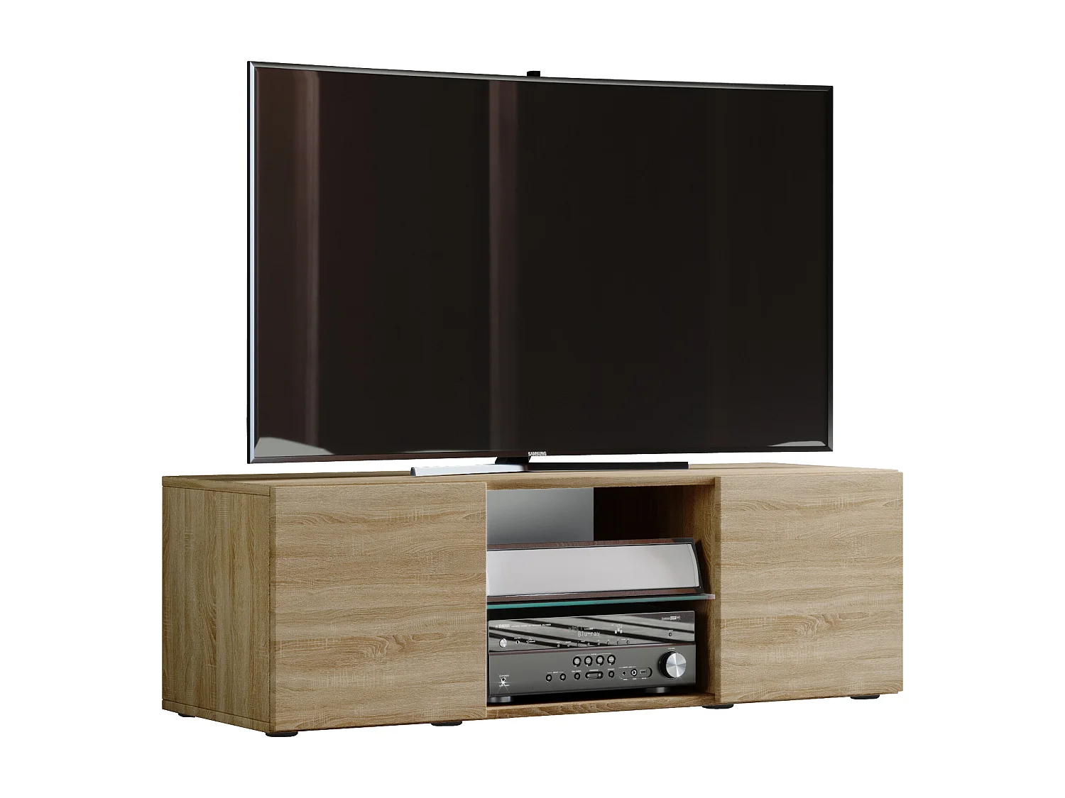 Drewno TV Lowboard Szafka telewizyjna Lowina L 1606771 - obrazek 1