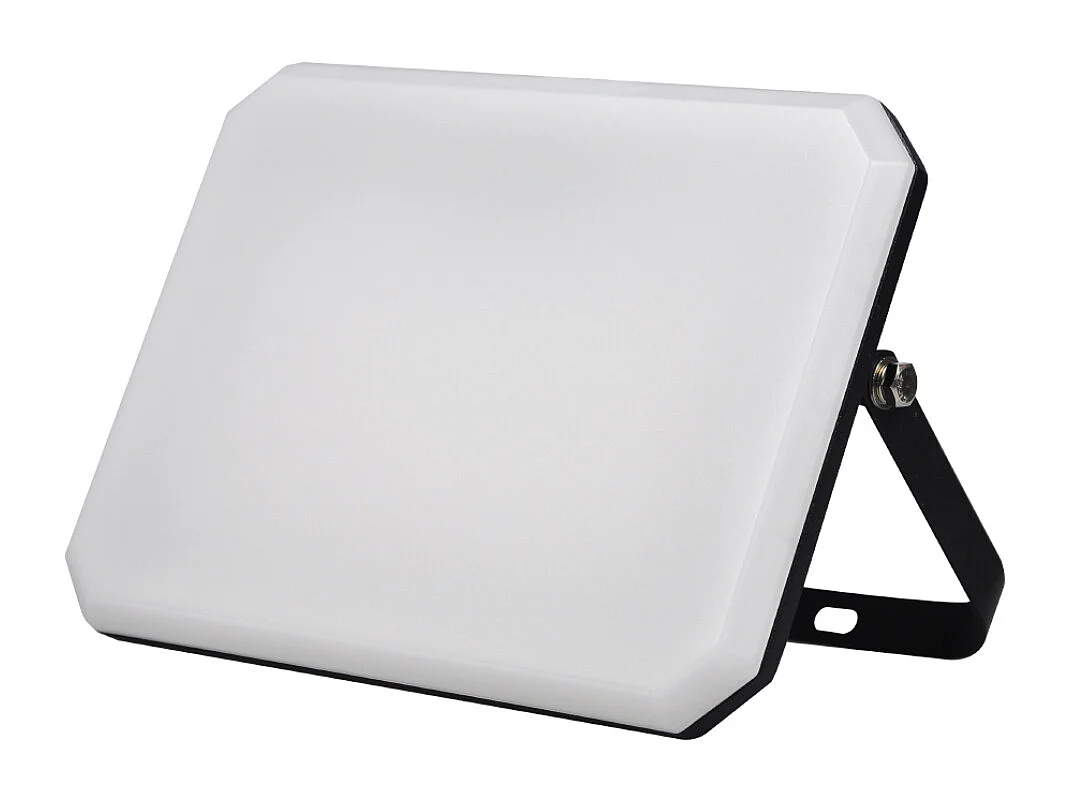 Czarny reflektor zewnętrzny LED 230V 50W 4000K mleczny klosz 5000lm 175x125x27,5 mm 4074056