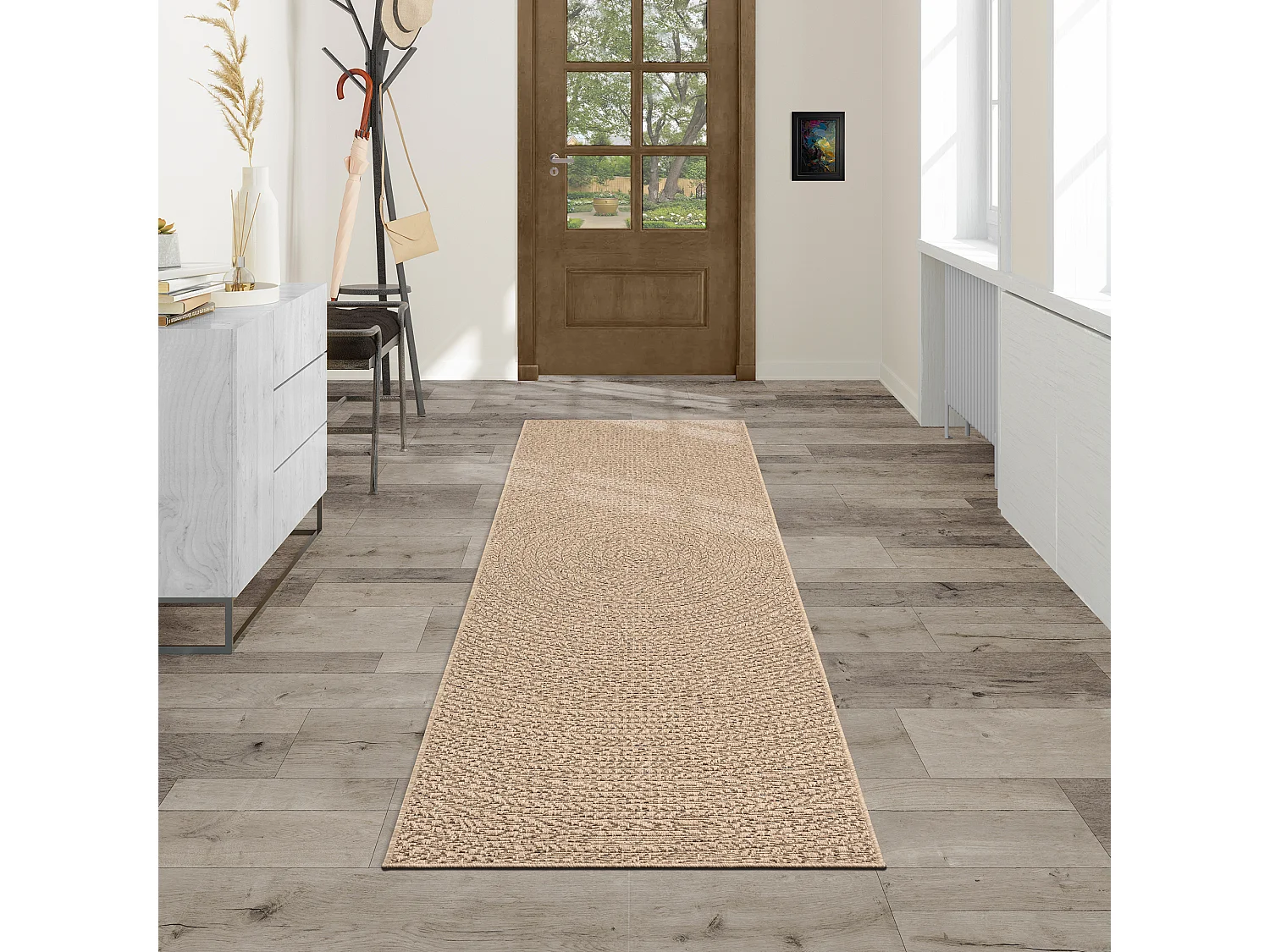 Dywan Kansas Wewnątrz Zewnątrz Styl Juta Odporny Pogodę - Natura - 80 x 250 cm 4106099 - obrazek 1
