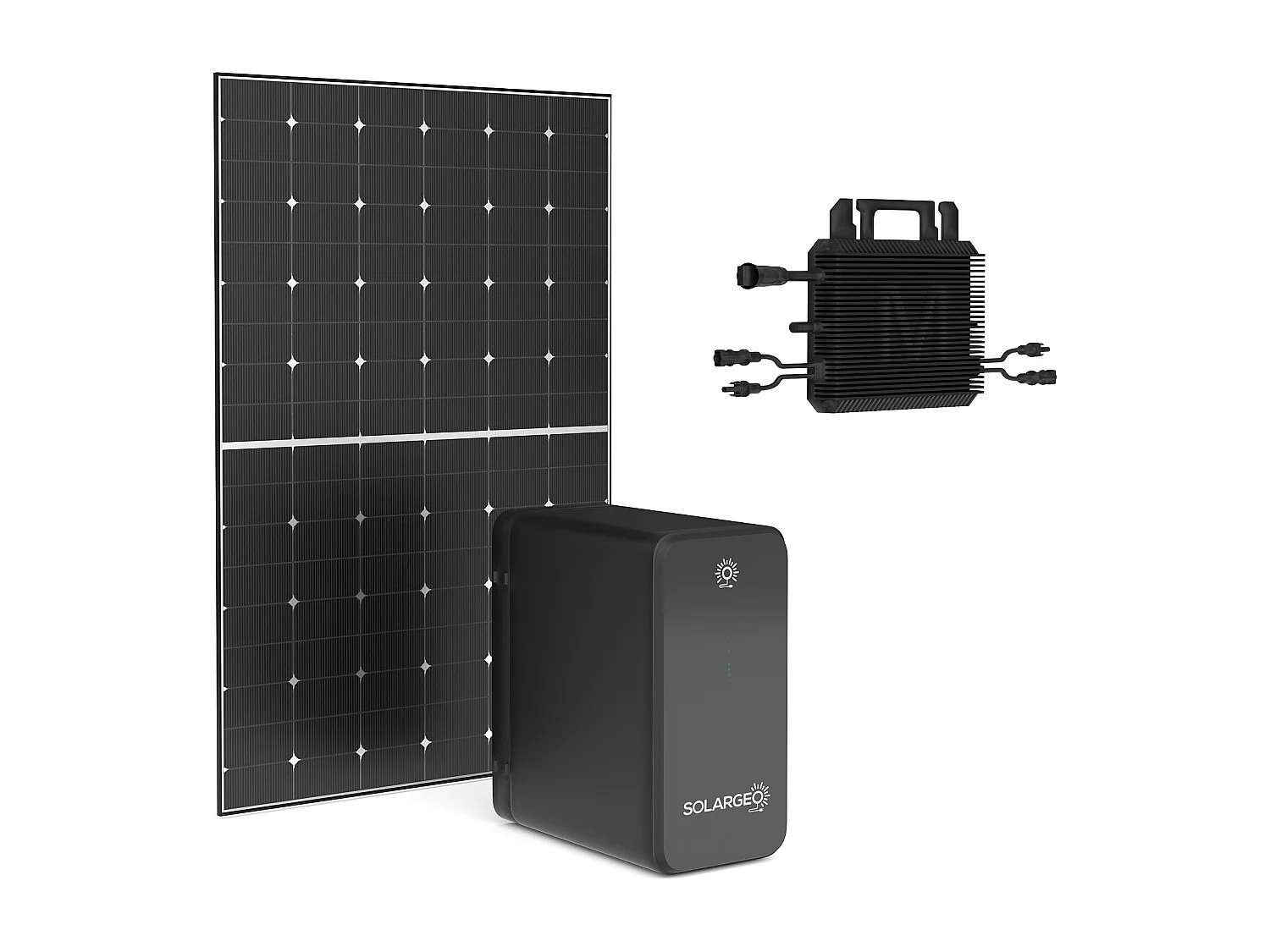 Zestaw paneli słonecznych Plug and Play + bateria magazynująca - 425 W - LUMINOSER 4136808 - obrazek 1
