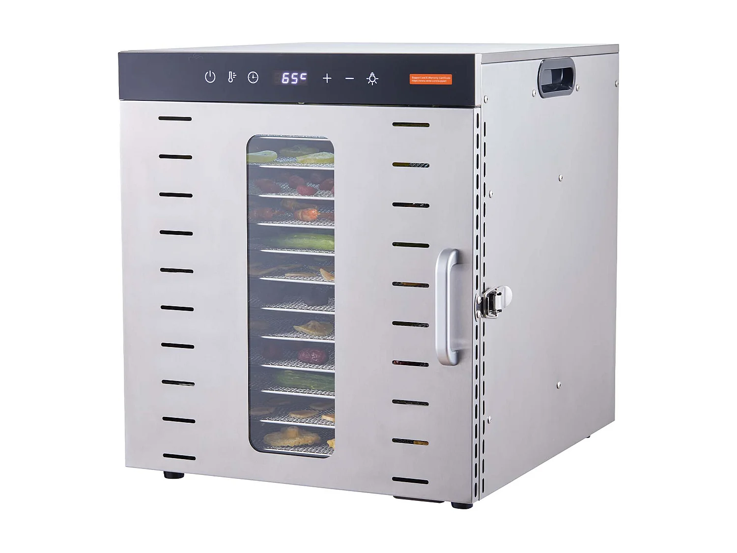 Deshydratator SucceBuy Deshydratator Spożywczy z 10 Półek, Suszarka dla Suszonych Owoców z Stali Nierdzewnej 1000 W 4156716 - obrazek 1