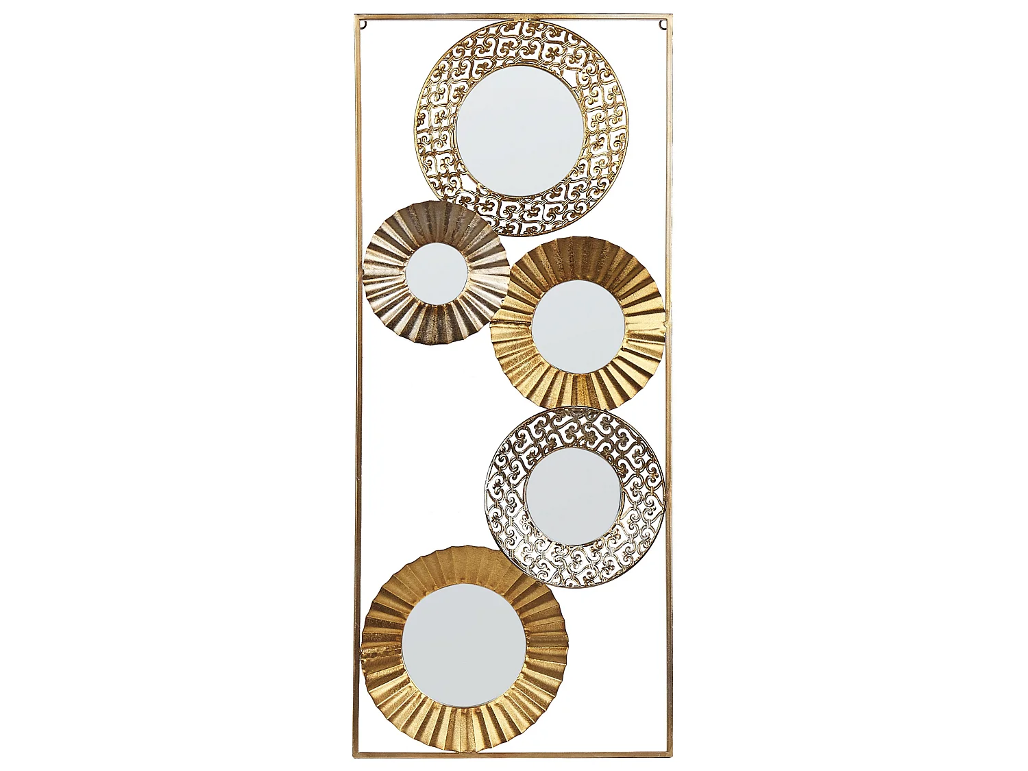 Dekoracja ścienna MAICOBA Metal 90 cm Złoty 846953 - obrazek 1