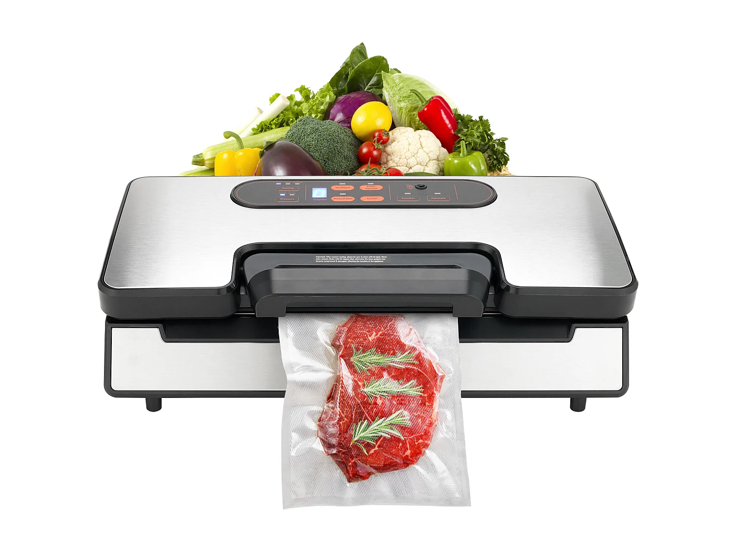 Maszyna Sous Vide SucceBuy Zgrzewarka Próżniowa, 90kPa Food Saver z Uszczelnionymi Torbami 4191646
