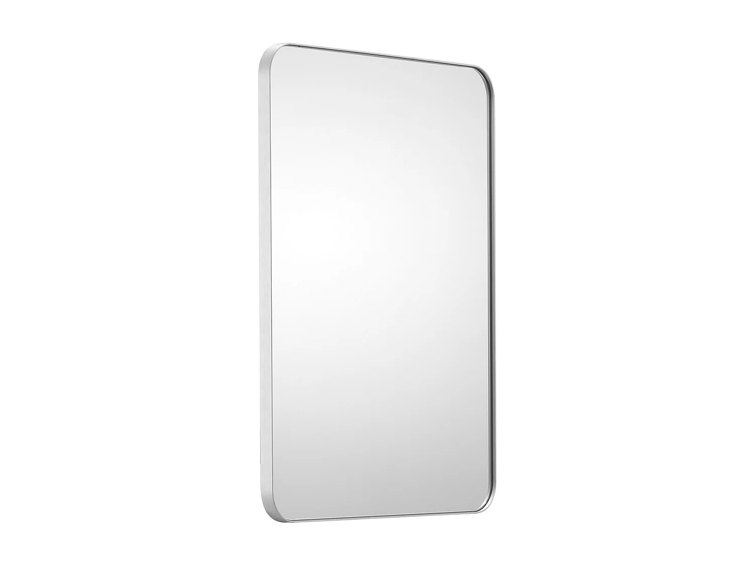 Lustro Prostokątne, SucceBuy 55,9 × 76,2 cm Kwadratowe Lustro Ścienne z Aluminiową Ramą 4197679 - obrazek 1