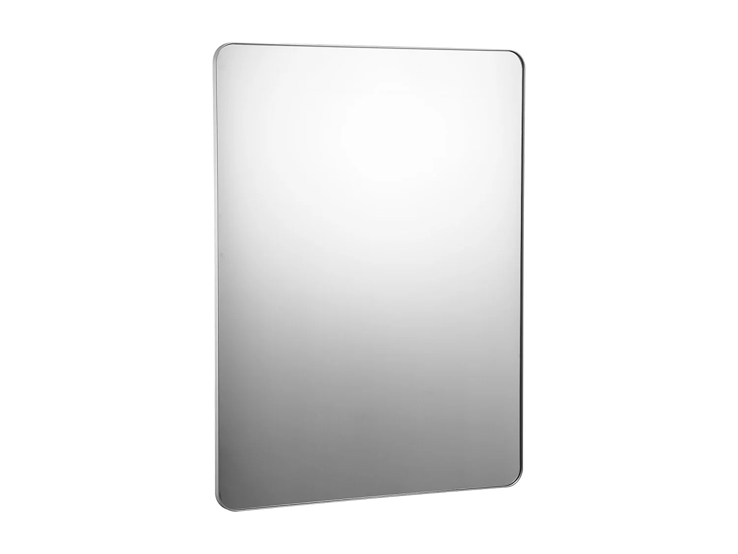 Lustro Ścienne SucceBuy 91,6 x 121,9 cm, Srebrna, Kwadratowe Ścienne Świeczko ze Stopu Aluminium 4197702 - obrazek 1
