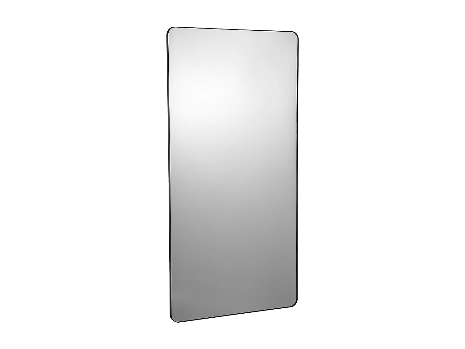 Lustro Ścienne SucceBuy 91,5x182,8 cm, Czarna, Prostokątna, Ograniczenia z Stopu Aluminium 4197706 - obrazek 1