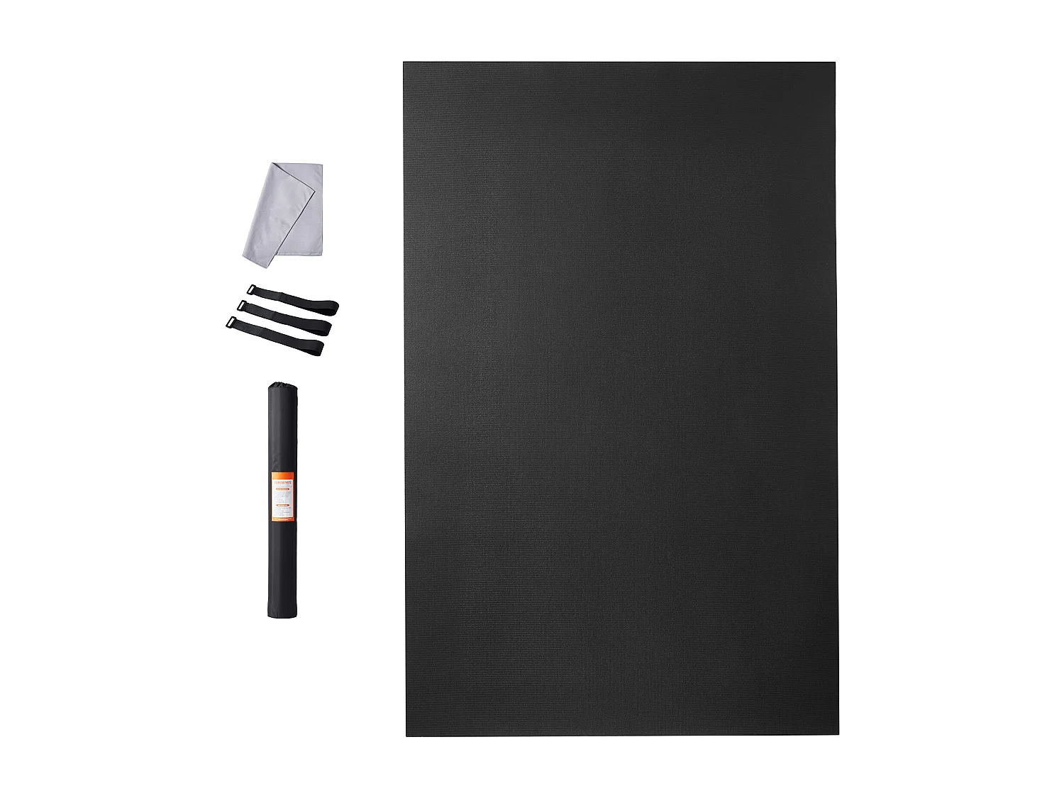Mata Jogi SucceBuy, 23 x15 cm, Niepomięszająca, Ćwiczenie, Joga, Fitness, Gym, 0V, PVC, Niebieski Marynarkowy 4198048