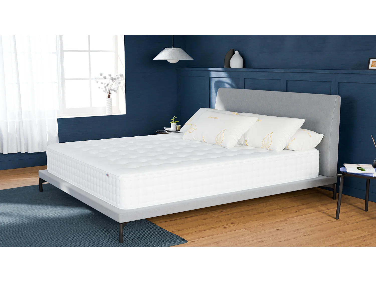Materac 140×190 2-osobowy Nuage Plus – Pianka z pamięcią 60 kg/m³ Wysokiej jakości – Przeciw bólom pleców – Grubość 25 cm – Wygodny 2538611