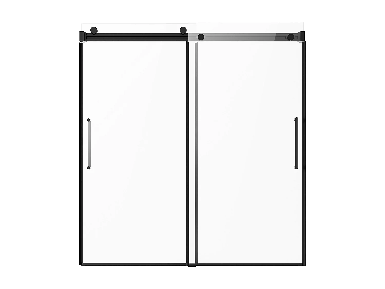 Drzwi Do Wanny SucceBuy, Przesuwne Bez Ramy, 142 do 152 cm S x 152 cm W, z Szkła na Łazienkę 4252389 - obrazek 1