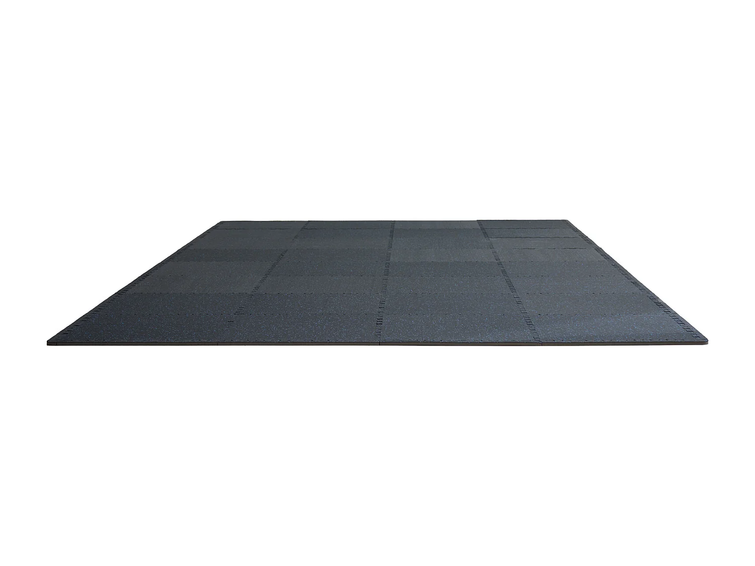 Mata Podłogowa z Blokadą, SucceBuy 1.4 cm Grubości, Mata Podłogowa do Siłowni, 12 Płytek, Czarno-Niebieska, 4.46 m² 4306089 - obrazek 1