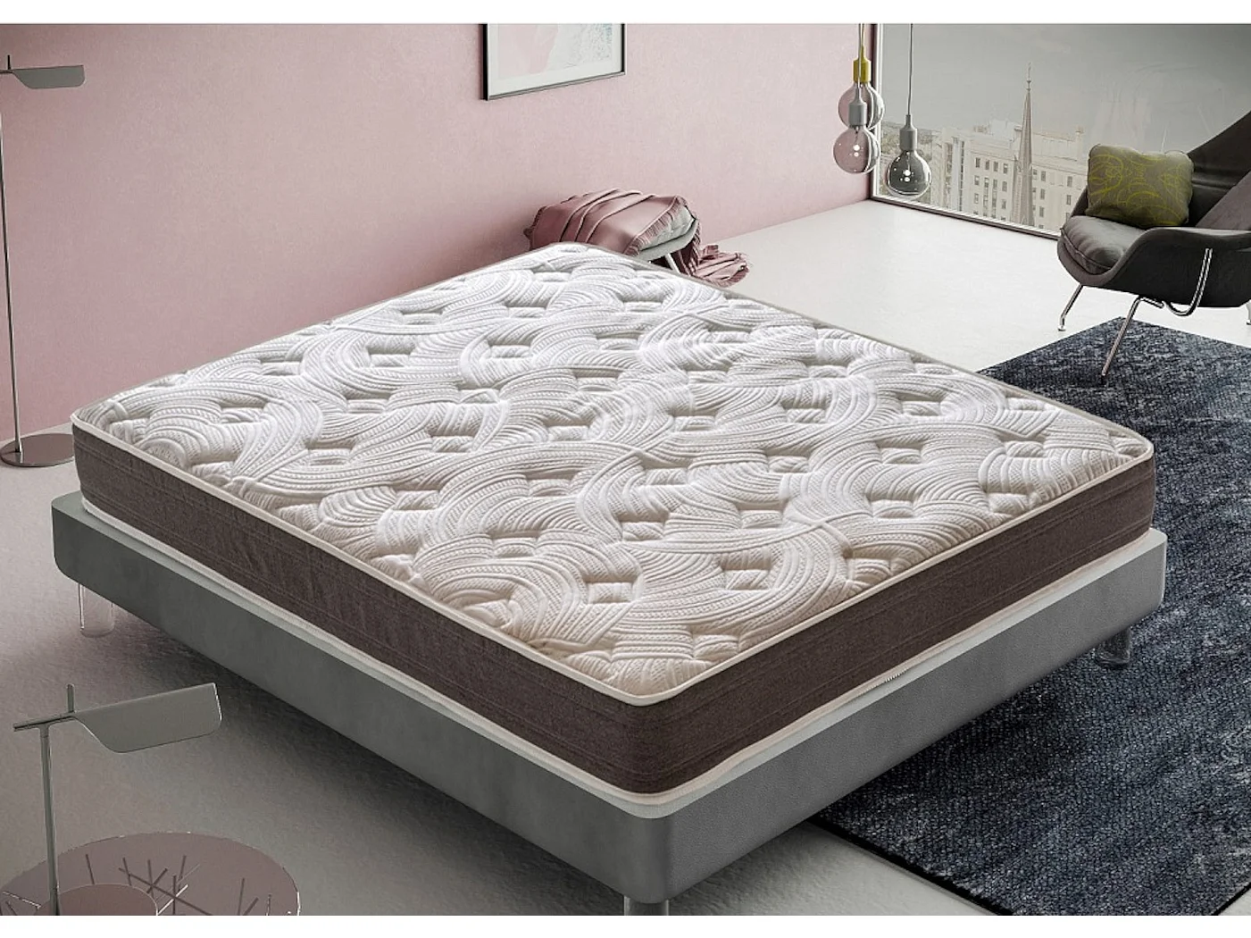 Materac piankowy 120x200 cm - Grubość 15 cm - Model Chieti 4378780 - obrazek 1