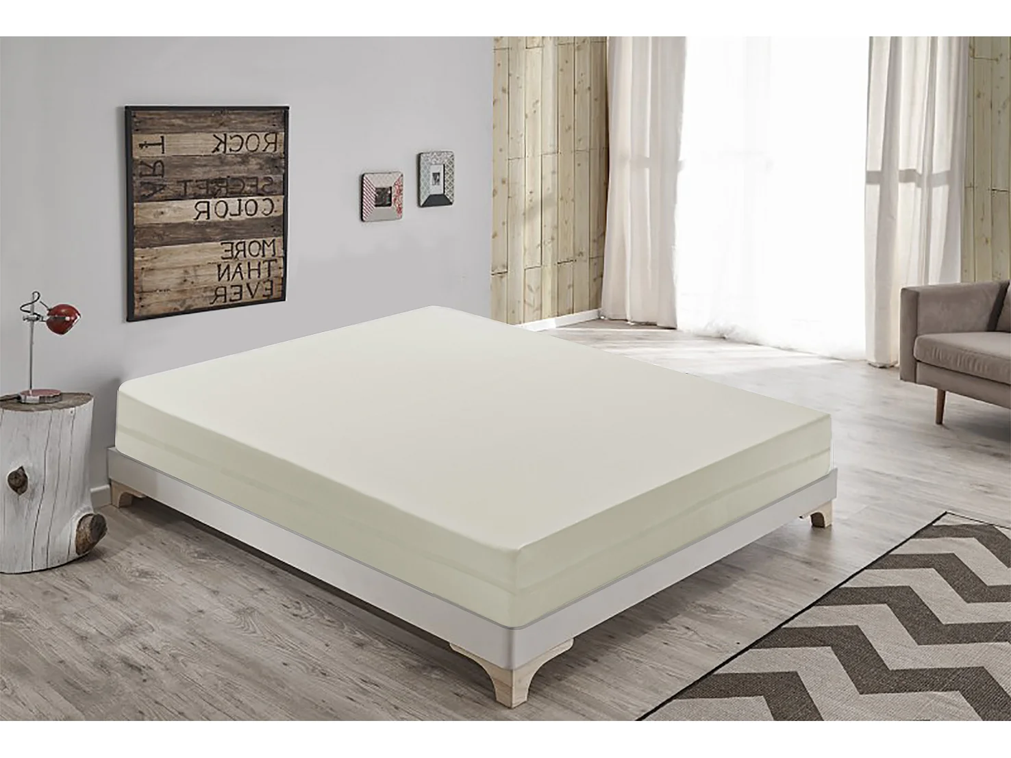 Materac piankowy 160x190 cm - Grubość 14 cm - usuwalny 4378830 - obrazek 1