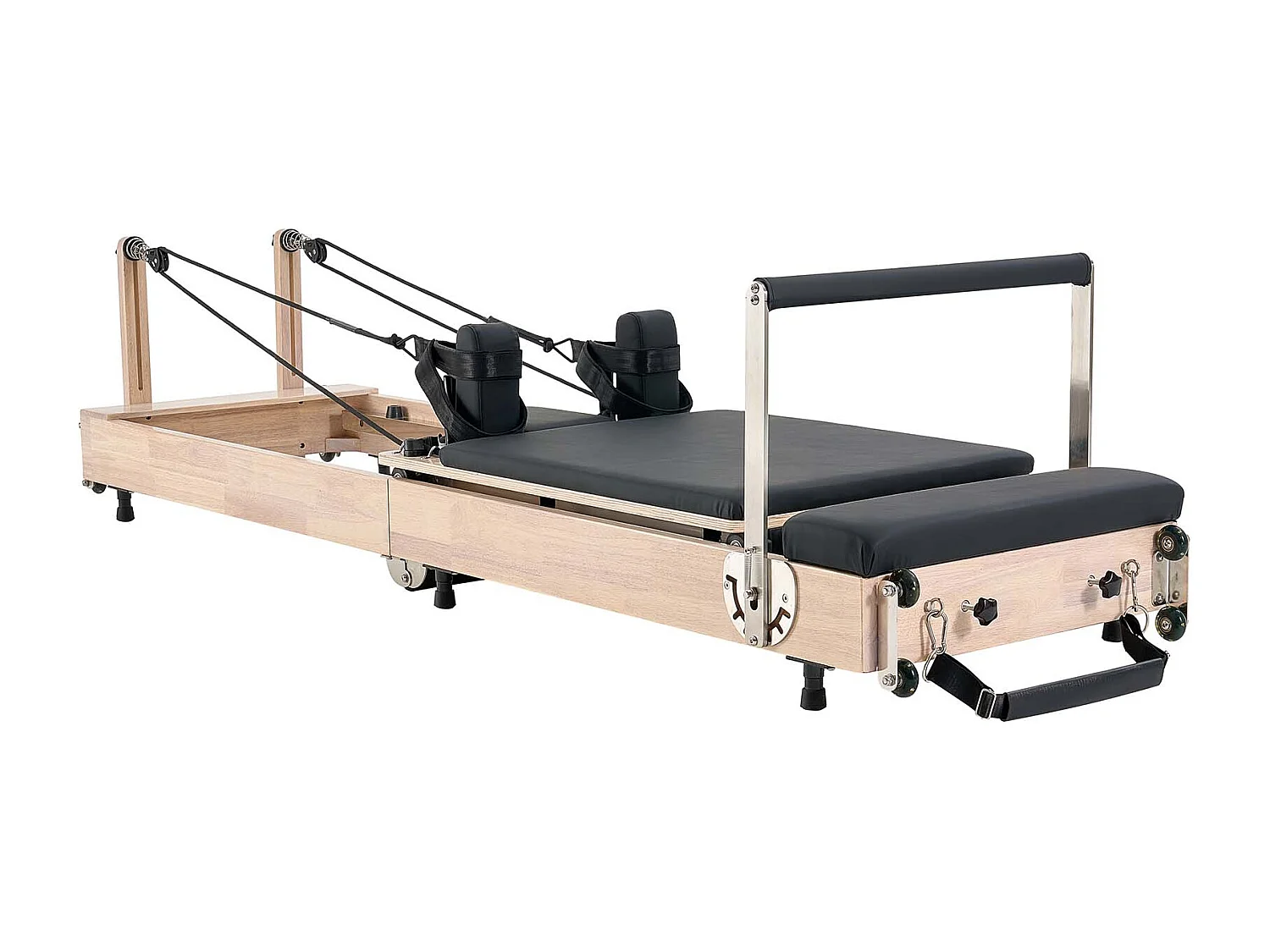 Maszyna do Pilatesu SucceBuy Pilates Reformer Składana Drewniana Maszyna do Jogi do Siłowni 4385521 - obrazek 1