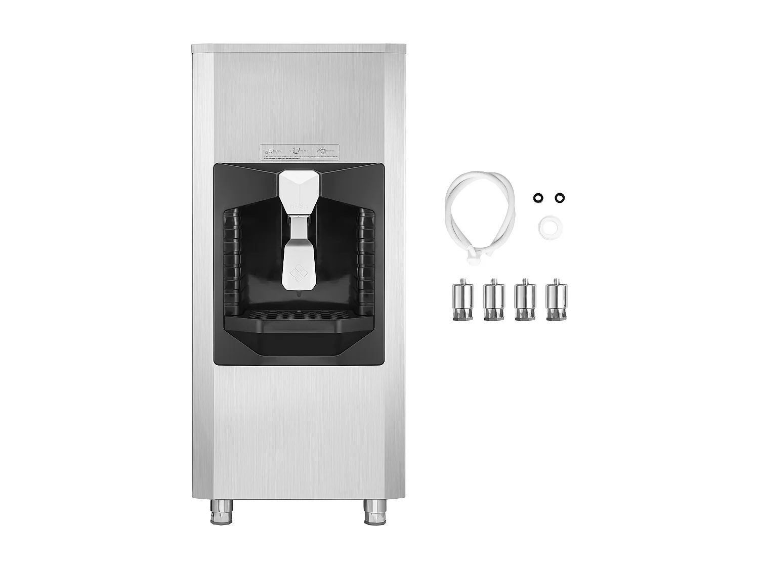 Dozownik Lodu SucceBuy, 9 kg/min, Automatyczne Dozowanie z Kruszarką, Nóżki z Regulacją Wysokości, do Kostkarki do Lodu w Biurze 4419555