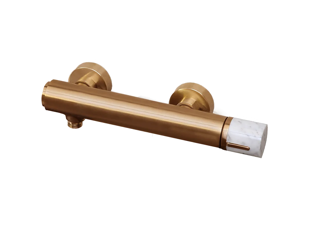 Manopola mieszacz prysznicowy mechaniczny marmur szczotkowane miedź - Essebagno 2597457 - obrazek 1
