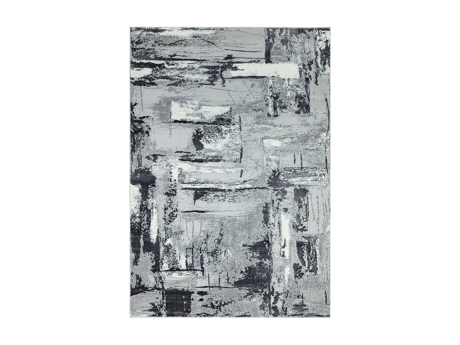 Dywan abstrakcyjny - 200x290cm - szary, biały, srebrny, czarny - Orion Décor 4580235 - obrazek 1