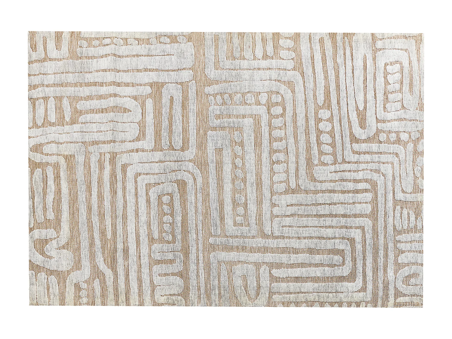 Dywan 160 x 230 cm beżowo-szary MANDAI 1943057 - obrazek 1