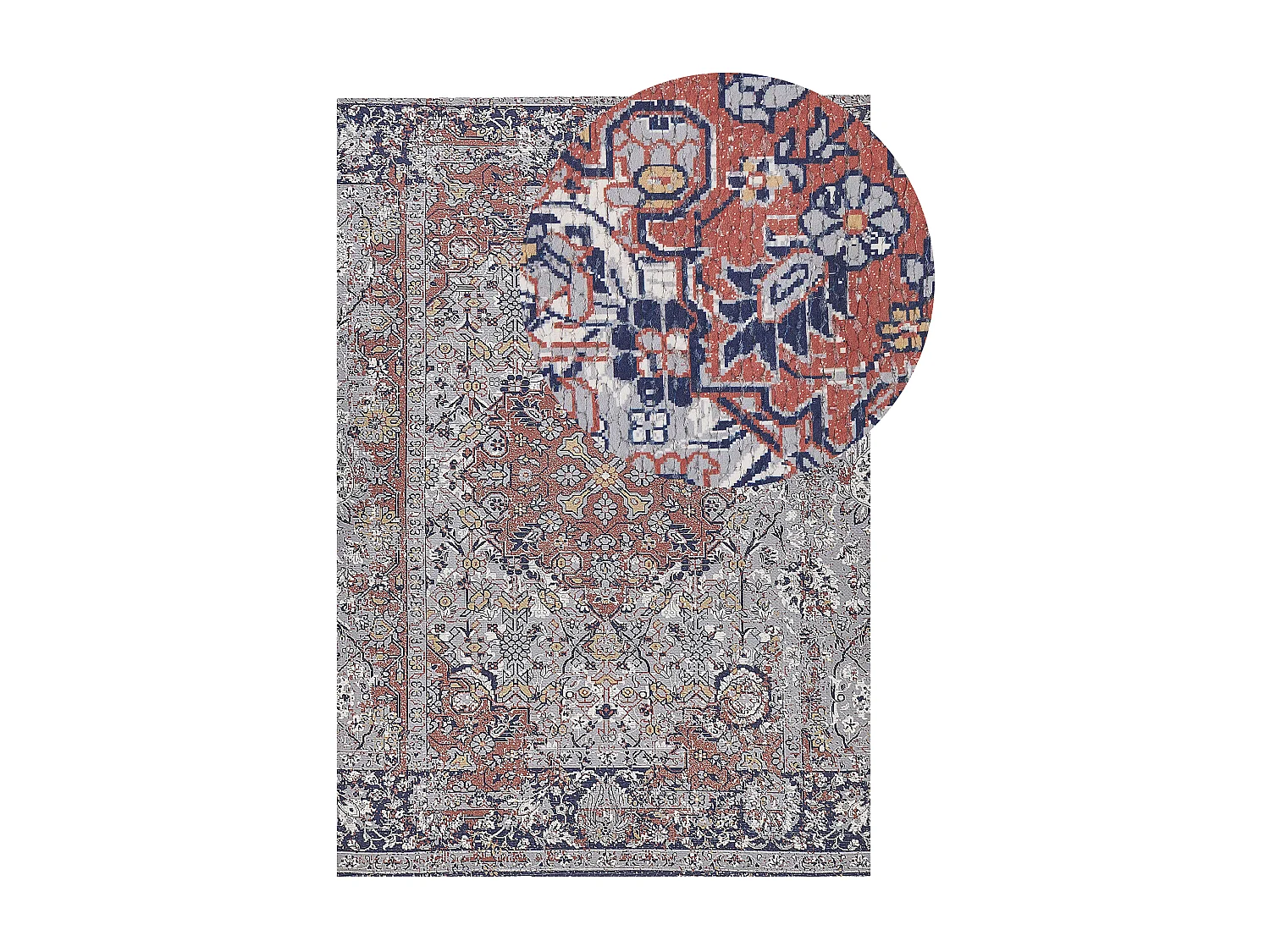 Dywan 140 x 200 cm wielokolorowy KORGAN 177785 - obrazek 1