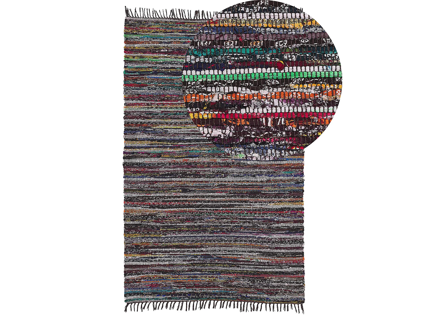 Dywan 140 x 200 cm ciemny wielokolorowy DANCA 178955 - obrazek 1