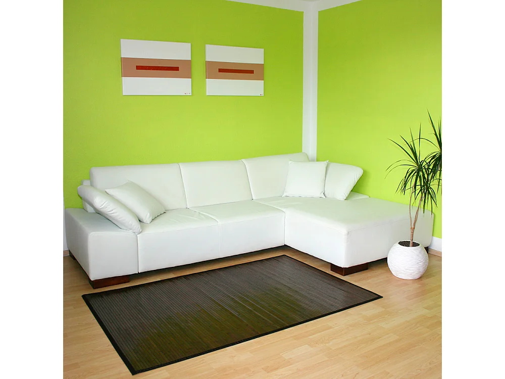 Dywan 80x300 cm ciemnobrązowy 4640998 - obrazek 1
