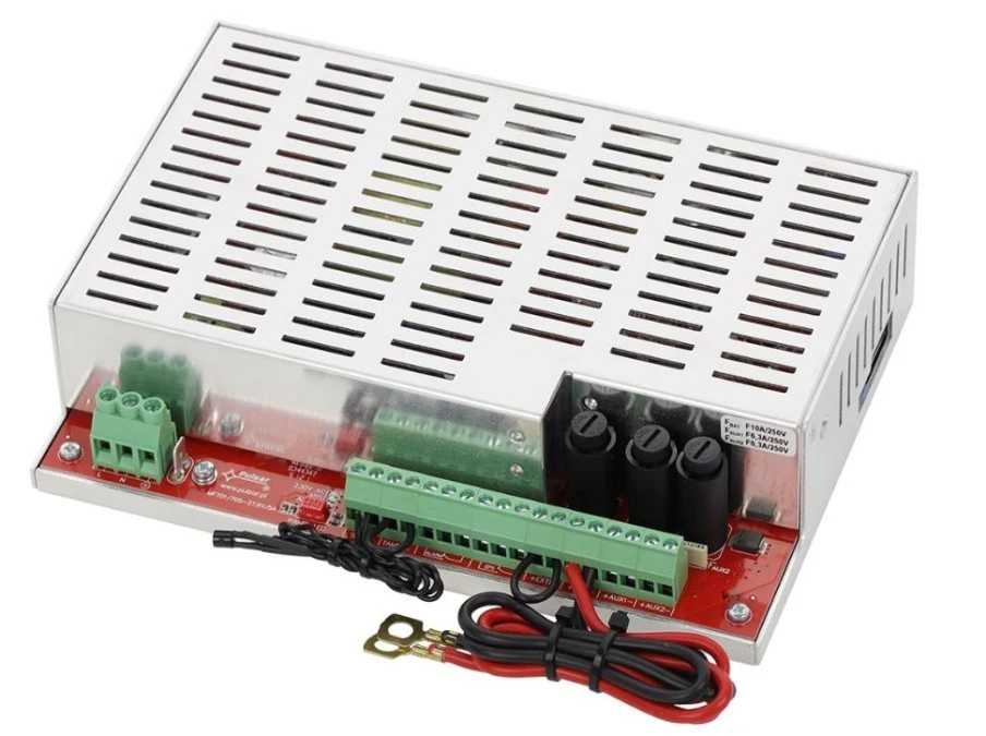 Moduł zasilacza do systemów przeciwpożarowych EN54M‑5A40‑65 27,6V/5A/2×40‑65Ah - obrazek 1