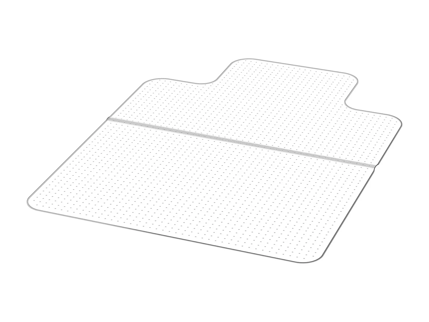 Mata pod Krzesło Biurowe SucceBuy z Krawędzią 121,9×91,4 cm, Ochrona Podłogi dla Dywanów z Plastiku z Gwoździami, Antypoślizgowa i Łatwa do Czyszczenia 4807906