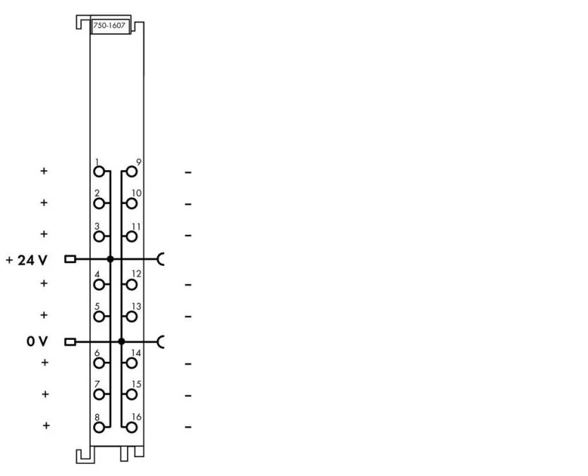 Moduł z dodatkowymi zaciskami 8+/8‑ 750‑1607 - obrazek 3