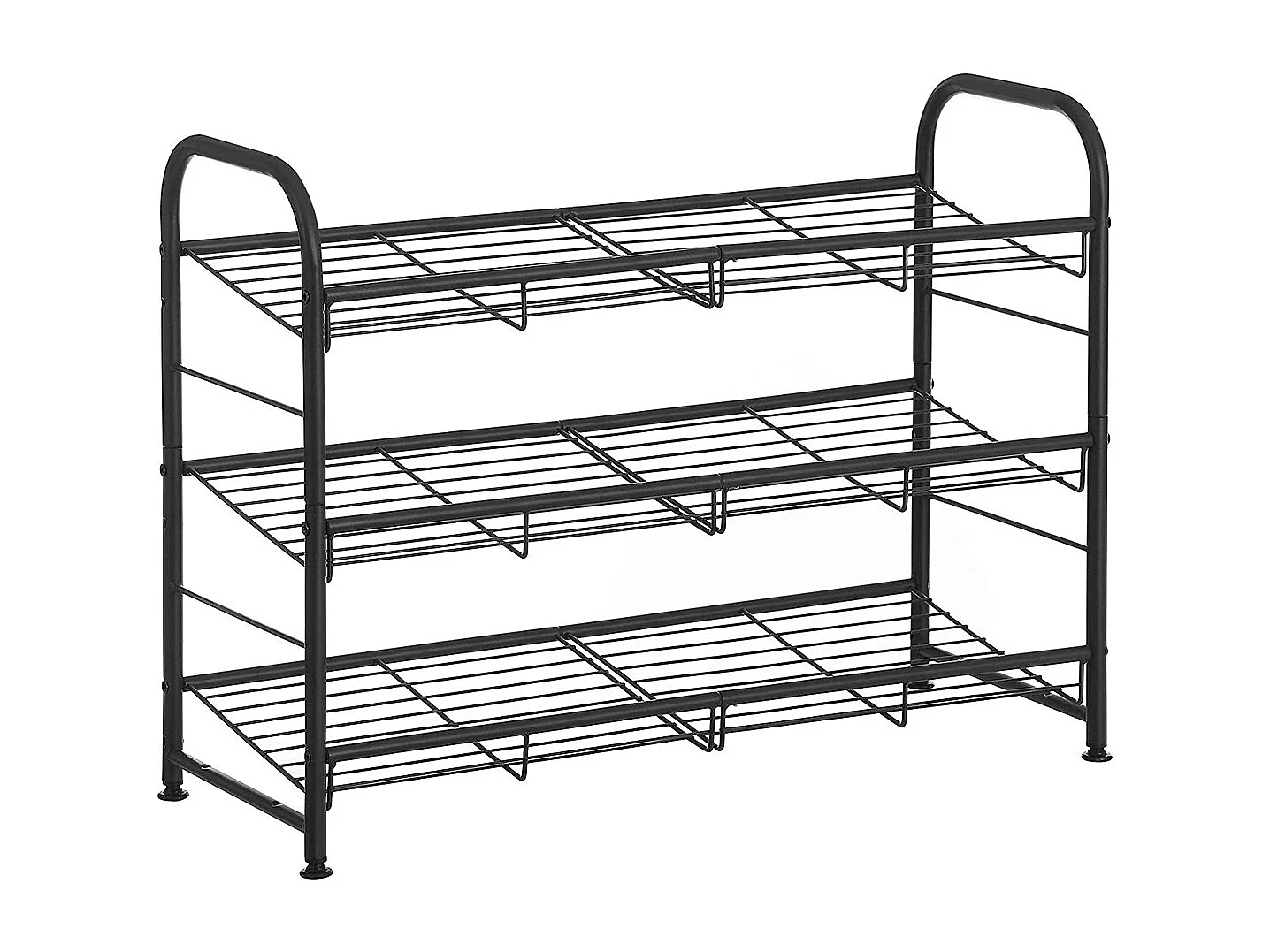 Czarny regał na buty 68,5x27,5x49,5 cm 4817081 - obrazek 1