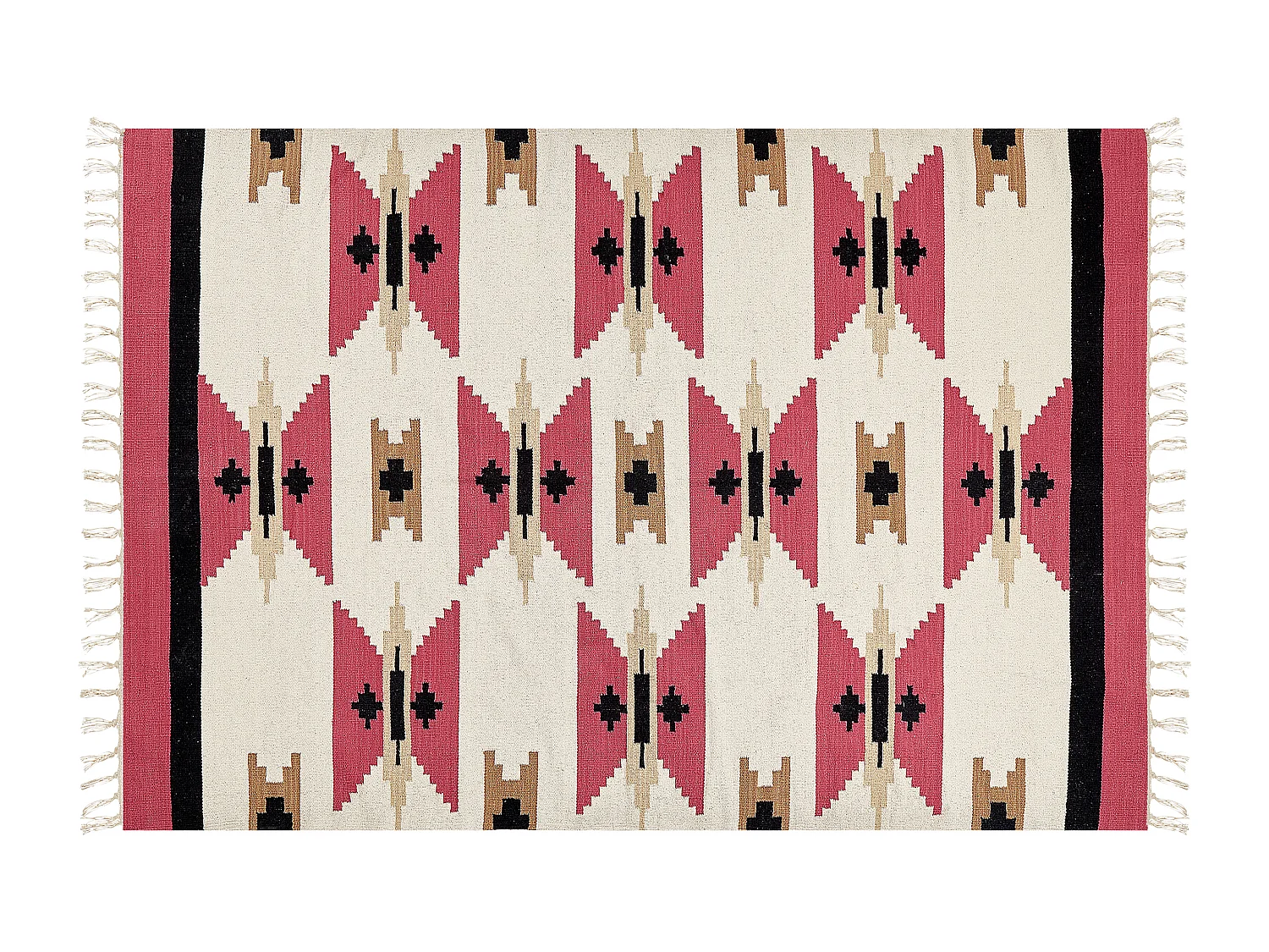 Dywan bawełniany kilim 160 x 230 cm wielokolorowy GARNI 1334665 - obrazek 1