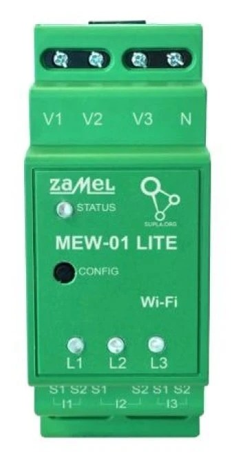 Monitor energii elektrycznej WI‑FI 3F+N MEW‑01 LITE SPL10000040 - obrazek 1