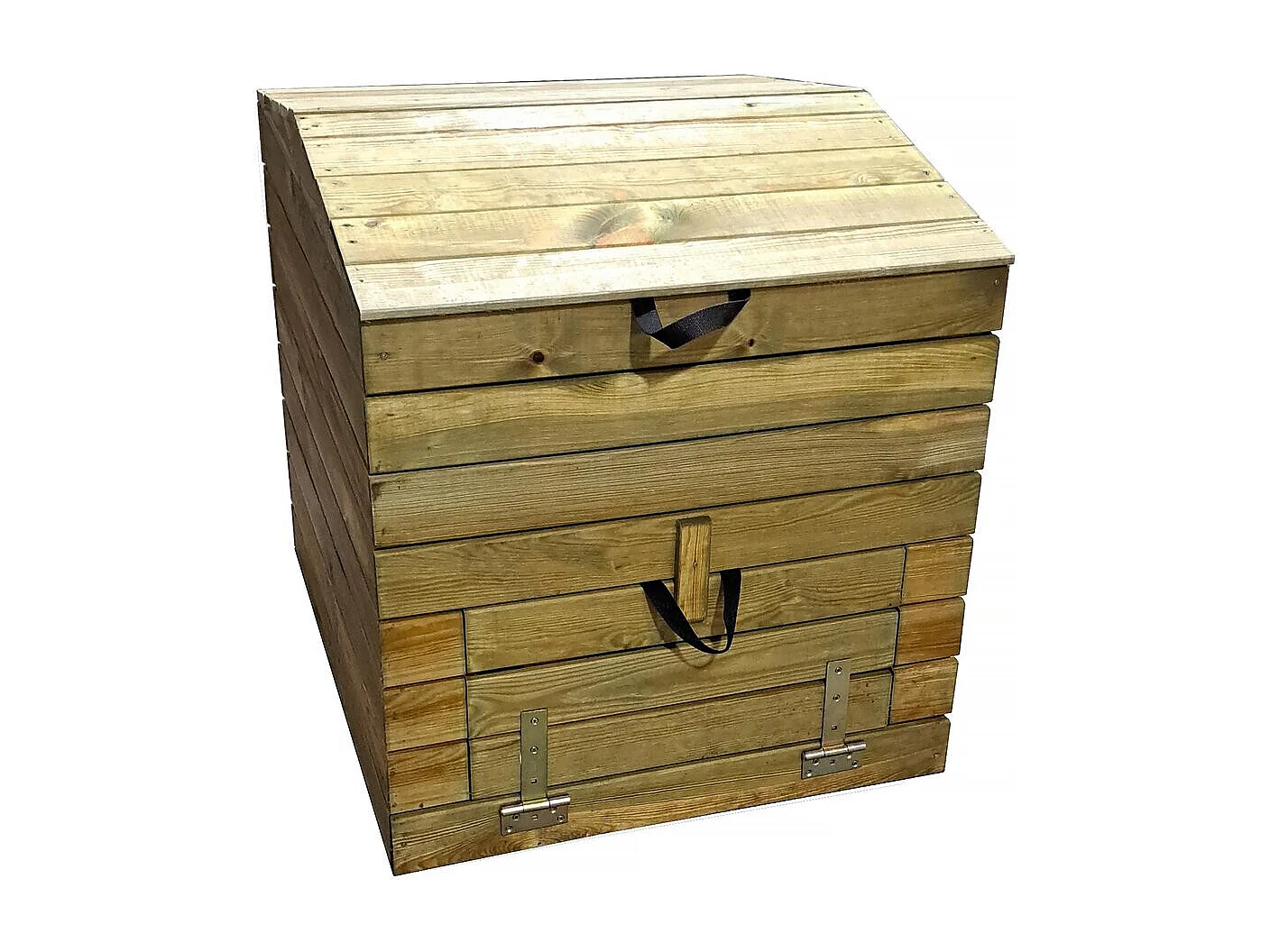 Drewniany kompostownik 500L "Douglas" 80 x 80 x 85 cm 2285221 - obrazek 1