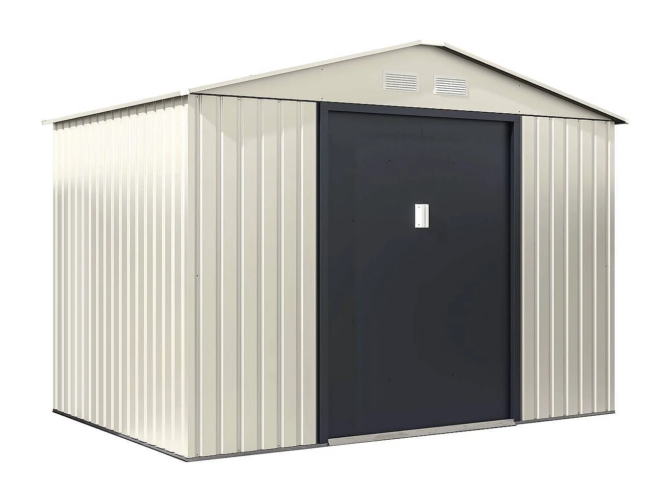 Domek ogrodowy metalowy "Nebraska" - 5,29 m2 (4,83 m2 na gruncie) - Beżowy 498959 - obrazek 1