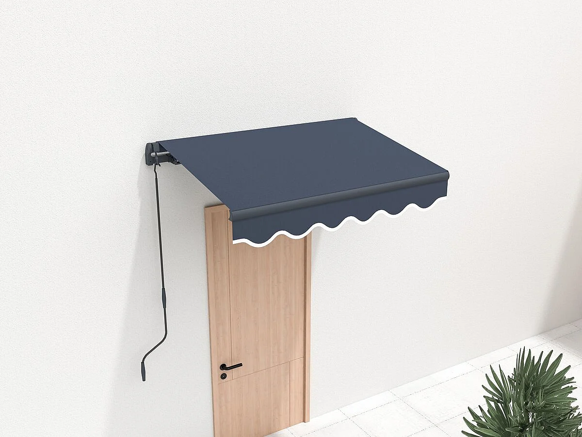 Markiza aluminiowa "Ombra 1" - 160 x 120 cm - Szara 4431198 - obrazek 1